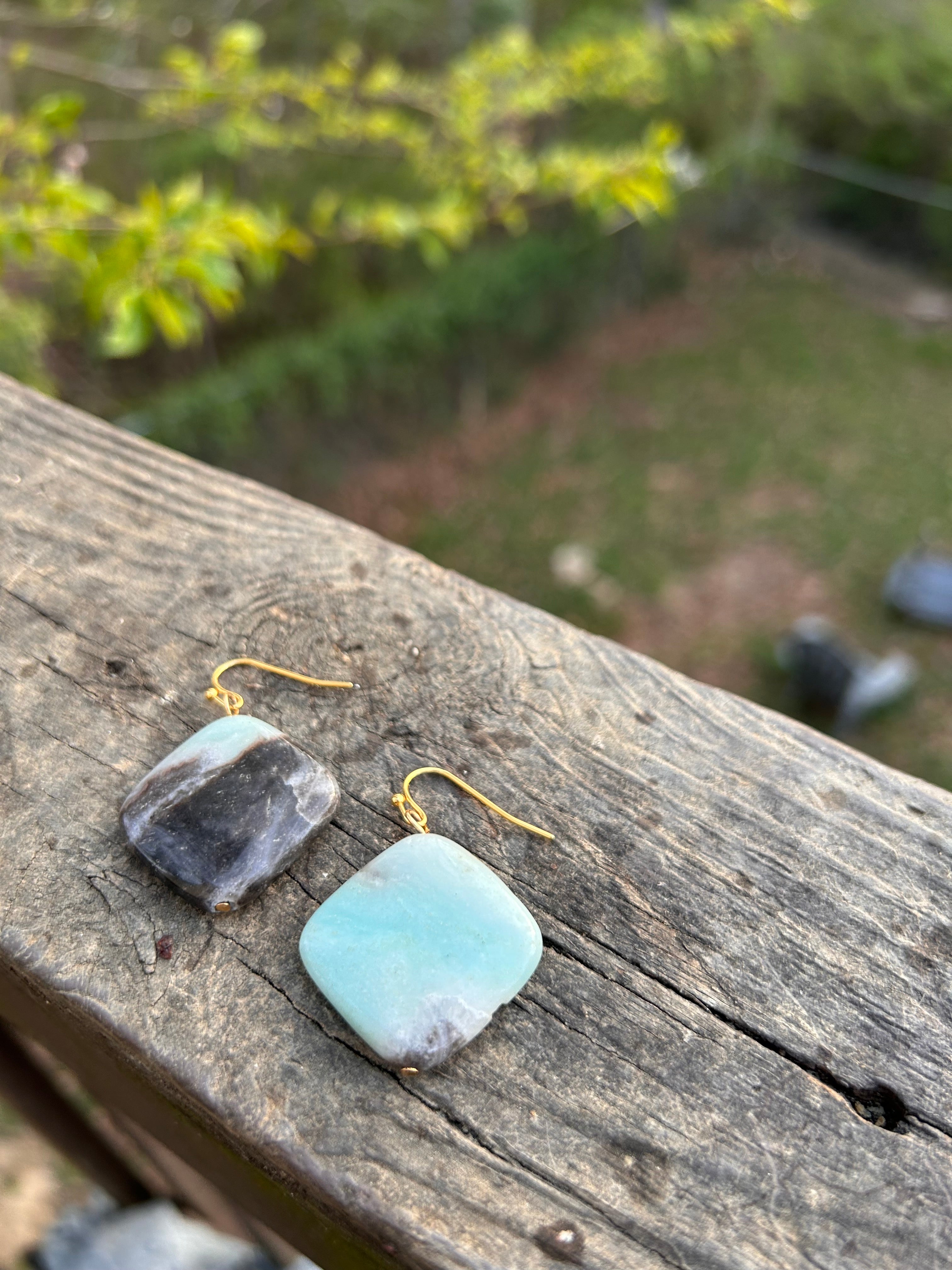 Amazonite Dangle Earrings