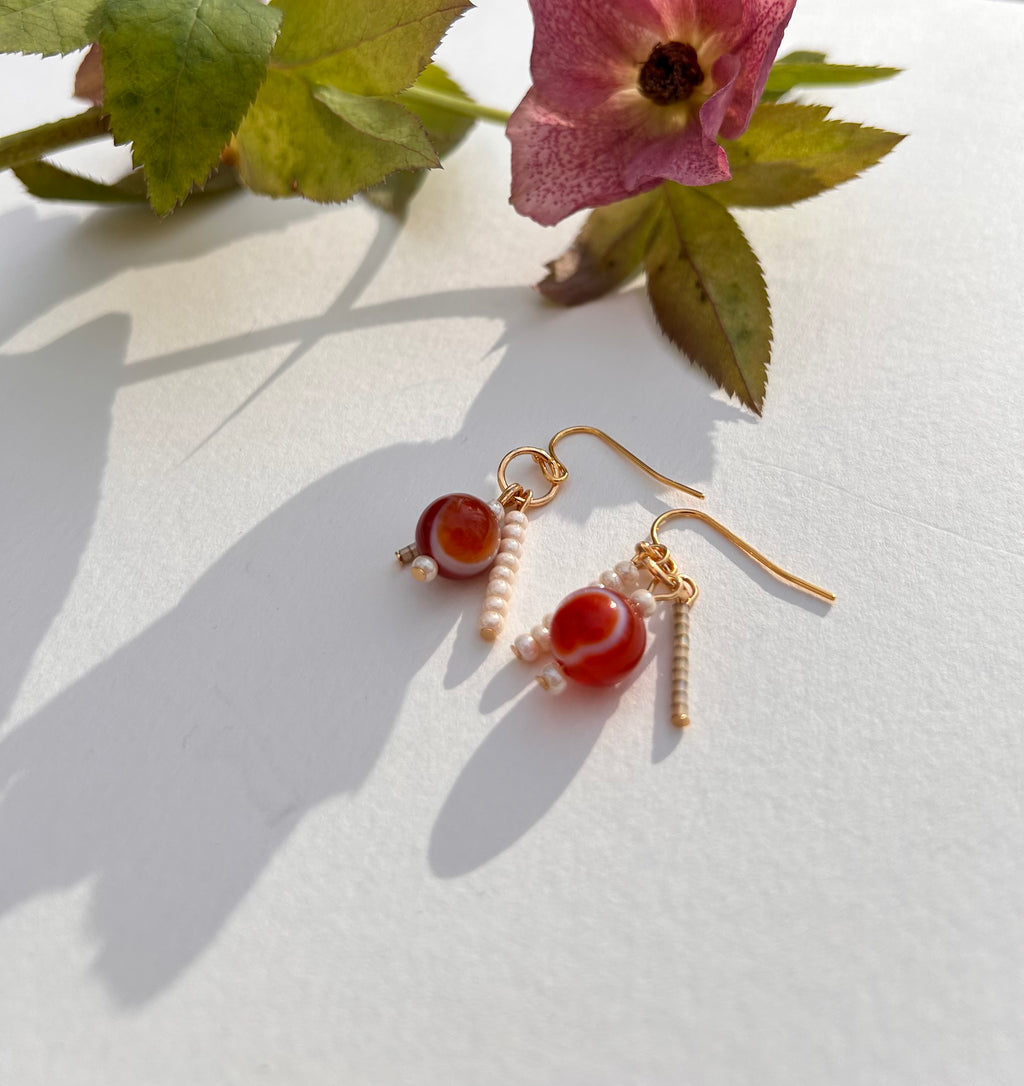 Amber + Pearls Set