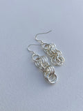 Silver Chainmail Dangle Earrings