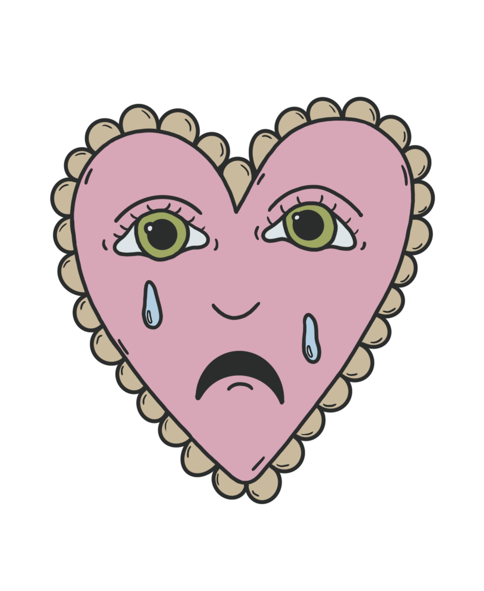 The OG Crying Heart Sticker
