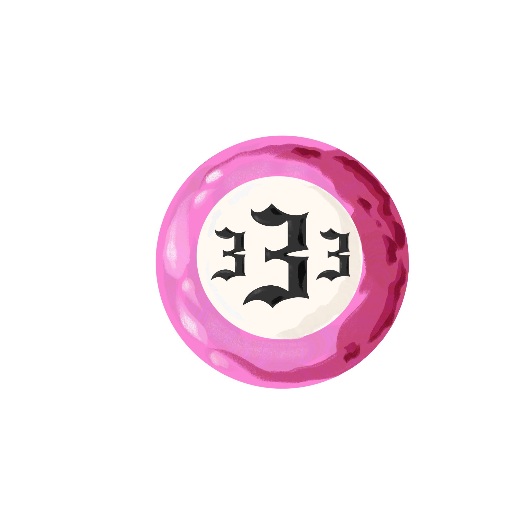 333 Pool Ball Sticker