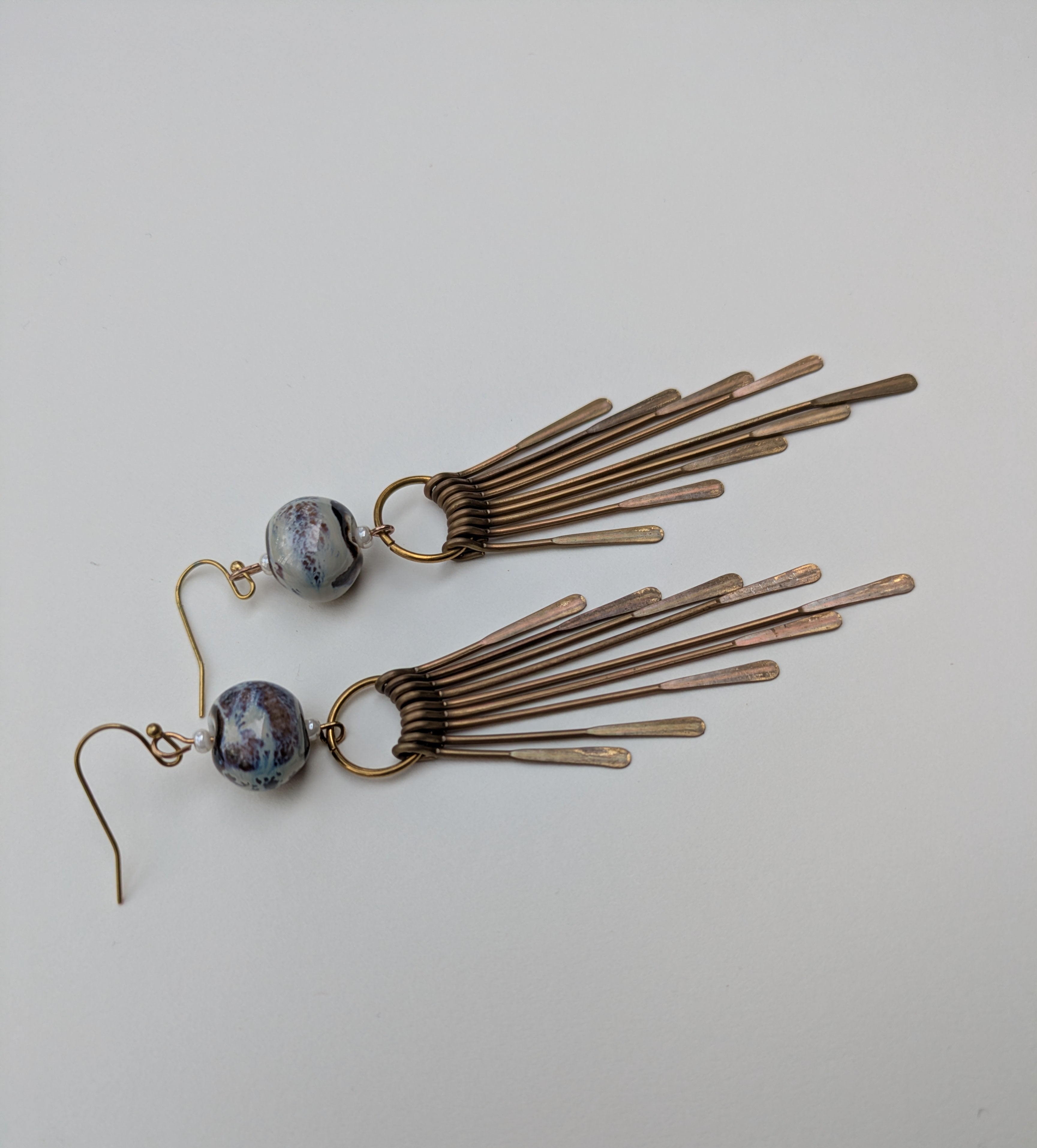 Brass & Blues Earrings