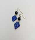 Blue Leaf Earrings